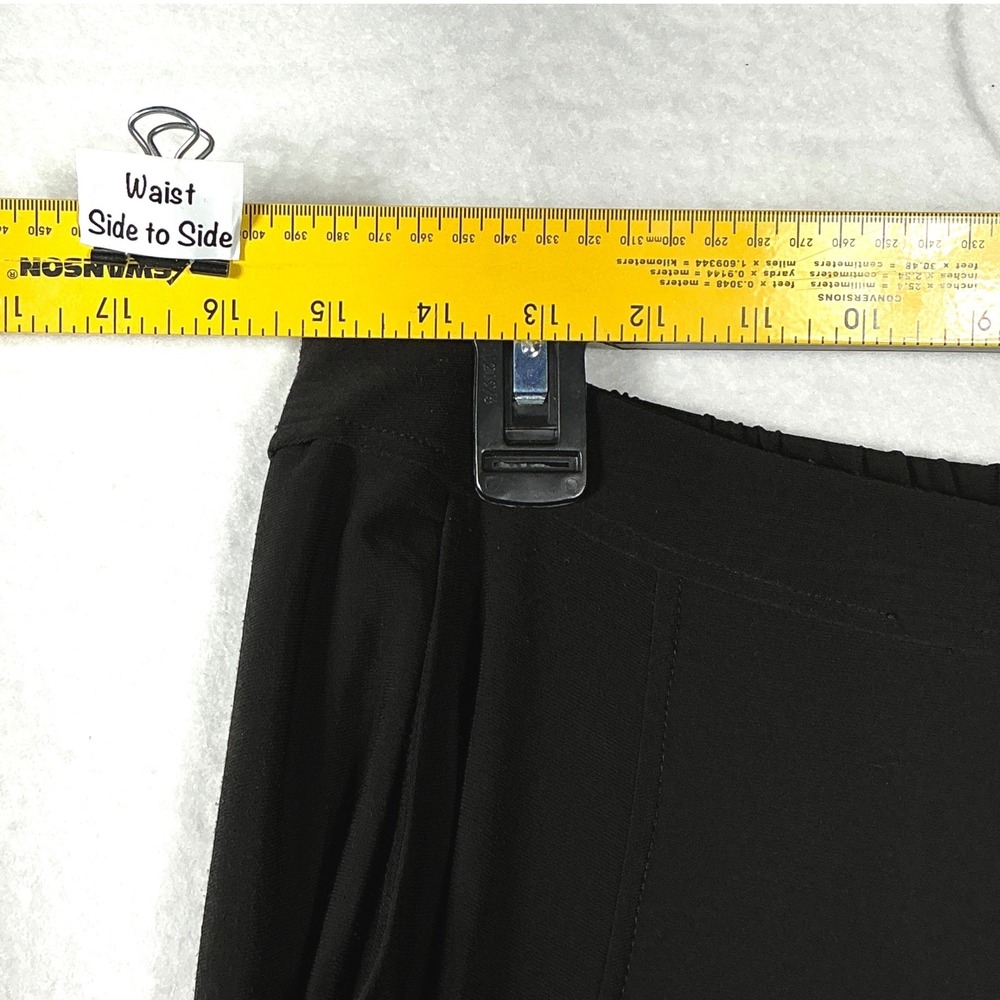 Sun Kim Size M Black Tulip Balloon Stacy Ankle Pants Stretch Travel Lagenlook - Picture 6 of 13